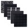 Retreez 5 Piece Assorted Woven Microfiber Premium Pocket Square Gift Box Set Set 009