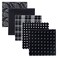 Retreez 5 Piece Assorted Woven Microfiber Premium Pocket Square Gift Box Set Set 009