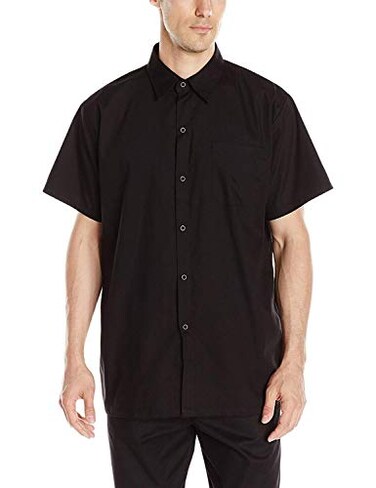 Chef Code Mens Kitchen Basic Cook Shirt Black Large