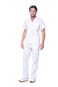Dagacci Medical Dagacci Scrubs for Men Set VNeck Scrub Top and Cargo Pants 8 Pockets Men Scrubs Set Medium White