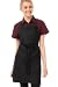 Chef Works Unisex Two Patch Pocket Bib Apron Black One Size