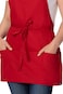 Chef Works Unisex Three Pocket Apron Red One Size