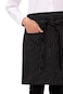 Chef Works Unisex Half Bistro Server Apron BlackWhite Pinstripe One Size