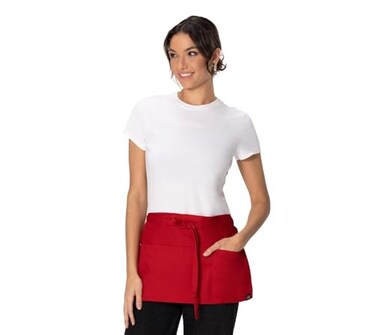 Chef Works Unisex Waitress Apron Red One Size