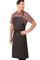Chef Works Unisex Boulder Chefs Bib Apron Brown Black One Size