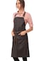 Chef Works Unisex Boulder Bib Apron Brown Black One Size