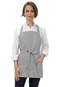 Chef Works Unisex Three Pocket Apron Grey One Size