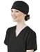 WINK WonderWink Mens Tie Back Scrub Cap Black