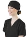 WINK WonderWink Mens Tie Back Scrub Cap Black