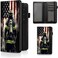 BEOTIWAD Checkbook Cover Flag Firefighter Pattern Premium Leather Check Book Holder Wallet with RFID Blocking Function for Men and Women