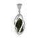 Starborn Rough Moldavite Silver Cage Pendant 35