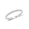 Santuzza 925 Sterling Silver Stackable Ring White Cubic Zirconia Engagement Wedding Band Stacking Ring for Women 85