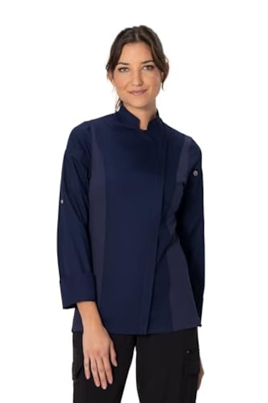 Chef Works Womens Hartford Cool Vent Chef Coat Navy XSmall