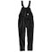 Carhartt Womens Force Relaxed Fit Ripstop Bib Overall Black Small