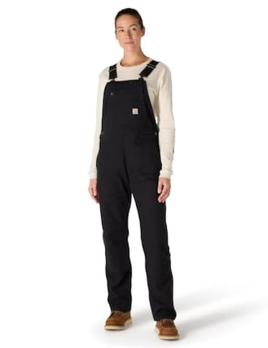 Carhartt Womens Ashland Bib Overall Black Small