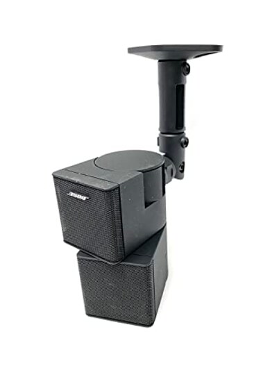 USAV Solutions USAV Wall Mount Ceiling Bracket for Bose Jewel Cube Speaker Pair Black
