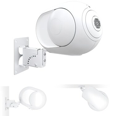 Motiexic Adjustable Speaker Wall Mount Only Compatible with Devialet Phantom II Surround Bluetooth Speaker Wall Mount for Phantom II 95dB 98dB Stable to Hold White