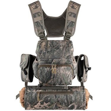 Locmeo Binoculars Harness Chest Pack with Rangefinder Pouch and Hand Warmer Pockets Adjustable Shoulder Strap Ideal for Hunting Hiking