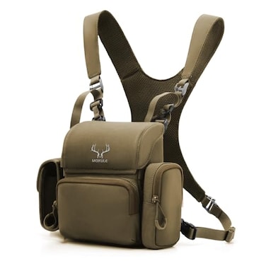 MOXULE Binocular Harness Chest Pack Bino Case with Rangefinder Pocket