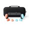 Savage Raven by Skull Co NeoGrip Bundle an Ergonomic Grip Hard Shell with Replaceable Grips to fit All Hands Sizes for Nintendo Switch 2 with Maxcarry Carrying Case Neon Blue Red