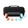Savage Raven by Skull Co NeoGrip Bundle an Ergonomic Grip Hard Shell with Replaceable Grips to fit All Hands Sizes for Nintendo Switch 2 with Maxcarry Carrying Case Neon Blue Red