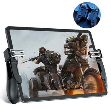 Rakizbe PUBG Controller for iPad 4 Triggers 6 Finger Operation Sensitive Shoot Aim Trigger Gamepad Grip Support 97129 inch iPad Tablet Thickness 10mm
