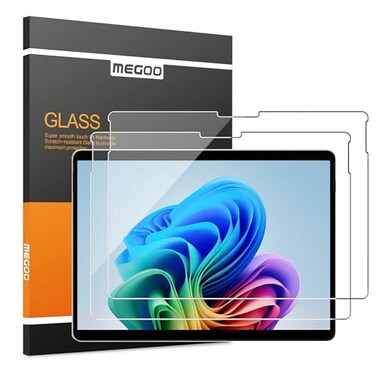 Megoo Screen Protector for Microsoft Surface Pro 1110 2024 Also Fits Surface Pro 9 Pro 8 and Pro X 13 inch Tempered GlassHigh SensitivitySupport Surface PenSmooth Touch 2 Pack