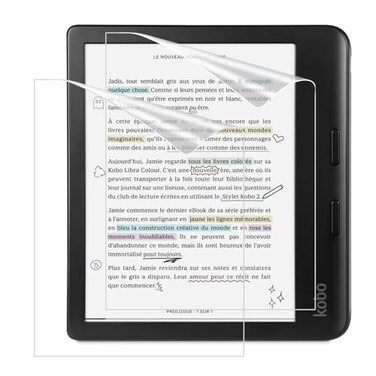 MoKo 2Pack Matte Screen Protector Fits Kobo Libra Colour 7 Inches 2024Kobo Libra 2 EReader 7 2021 Premium PET AntiGlare Screen Protective Film Screen Protector