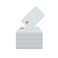 Cryptnox FIDO2 Security Key Two Factor Authentication 2FA NFC Security Key Connect via NFC for Microsoft Apple Google Facebook Dropbox Mifare DESFire Convenient Card FIDO Pack of 25