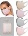 VIRTUE CODE Second Skin Cloth Face Mask Pack 4 Buttery Soft Masks Washable Fabric Dreamy Dawn Face Mask Reusable Stretchy Comfortable Fresh Facemask