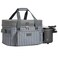 Fun Elements Double Layer Slow Cooker Carrier Bag for 68 Quart Oval CrockPot Insulated Crock Pot Travel Bag with Support Pad and Adjustable Straps Top Zip Compartment and Front Pocket for Utensils