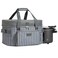 Fun Elements Double Layer Slow Cooker Carrier Bag for 68 Quart Oval CrockPot Insulated Crock Pot Travel Bag with Support Pad and Adjustable Straps Top Zip Compartment and Front Pocket for Utensils