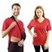 Inspired Comforts Post Surgery Shirt with Discreet Left Right Side Snap Access M Red