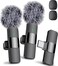 Mini Mic Pro Latest Model 1 Microphone for iPhone Android Wireless Mini Microphone ClearVoice Noise Cancelling Lavalier Mic for TikTok YouTube Interviews iPhone 15