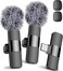 Mini Mic Pro Latest Model 1 Microphone for iPhone Android Wireless Mini Microphone ClearVoice Noise Cancelling Lavalier Mic for TikTok YouTube Interviews iPhone 15