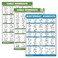 Palace Learning 3 Pack Cable Machine Workout Posters Volume 1 Volume 2 Bodyweight Exercise Chart LAMINATED 18 x 24