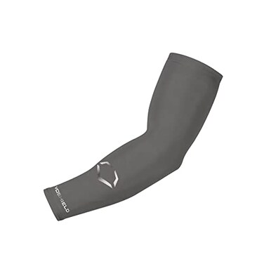 EvoShield Adult Solid Compression Arm Sleeve Charcoal SmallMedium