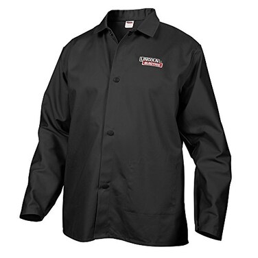 Lincoln Electric KH808L Black Large FlameResistant Cloth Welding Jacket