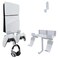 Chanvoo Wall Mount for PS5 SlimPS5 Pro Console Aluminum PS5 Slim DiscDigital Console Wall Shelf Mount with Controller Headphone Holder White Not for Regular PS5