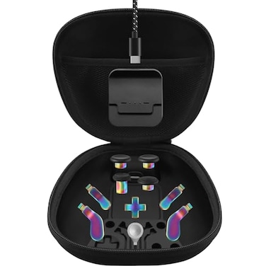 BSUZUN Complete Component Pack for Xbox Elite Controller Series 2 Accessories Includes 1 Carrying Case 1 Charging Dock 4 Thumbsticks 4 Paddles 1 Adjustment Tool and 1 Charging Cable Iridescent