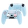 Kuitmor Silicone PS5 Controller Cover Skin Set AntiSlip Soft Protective Case for PS5 Wireless Controller with 2 Thumb Grip Caps and 1 Sticker Blue Cinnamoroll