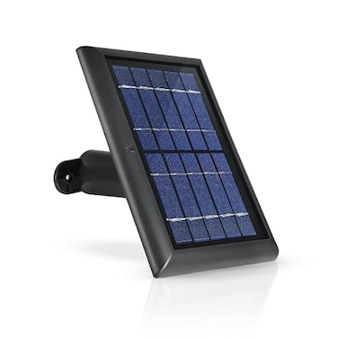 Wasserstein Solar Panel Compatible with Ring Spotlight CamPlusPro Battery Stick Up CamPro Outdoor Cam Plus Battery Continuous Power for Ring Surveillance Camera 1Pack Black