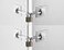Guardianite 2Pack Refrigerator Lock 2Pack White with Keyed Padlock