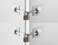 Guardianite 2Pack Refrigerator Lock 2Pack White with Keyed Padlock