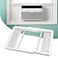 Flehomo Window Air Conditioner Side Panels with Frame Adjustable Insulation AC Side Panel for 10000 BTU Window AC Unit Frame Included