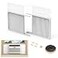 Powrocket Window Air Conditioner Side Panels with FrameAdjustable Extra Wide Air Conditioner Side Panels Fits Most 1400022000 BTU Window AC UnitsWindow AC Side Panel Curtain Kit2 Pack