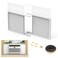 Powrocket Window Air Conditioner Side Panels with FrameAdjustable Extra Wide Air Conditioner Side Panels Fits Most 1400022000 BTU Window AC UnitsWindow AC Side Panel Curtain Kit2 Pack