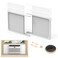 Powrocket Window Air Conditioner Side Panels with FrameAdjustable Extra Wide Air Conditioner Side Panels Fits Most 1400022000 BTU Window AC UnitsWindow AC Side Panel Curtain Kit2 Pack