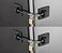 Guardianite 2Pack Refrigerator Lock 2Pack Black with Keyed Padlock