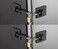 Guardianite 2Pack Refrigerator Lock 2Pack Black with Keyed Padlock